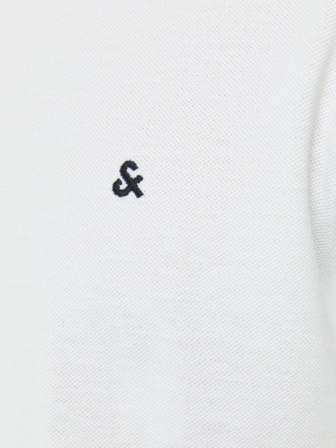 Polo básico de cuello mao blanco JJEPAULOS MAO POLO SS NOOS